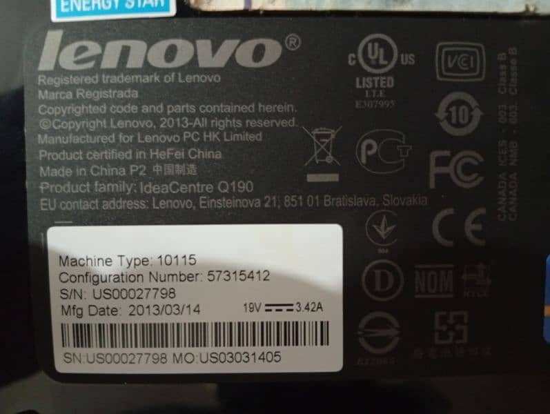 Lenovo idea center Q190 Excellent condition 4