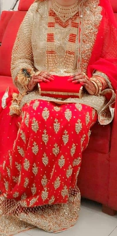 bridal lehnga with jewelry purse shoes 0