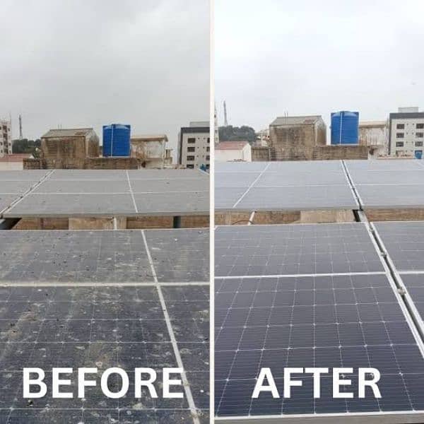 Solar Panels Washing Services 1