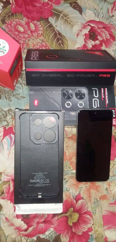 itel mobile p65 with box with charger Full New only 14 days use 2