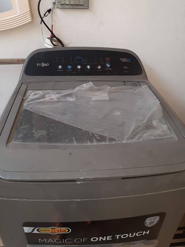 super asia washing machine auto 2 month use like new 3