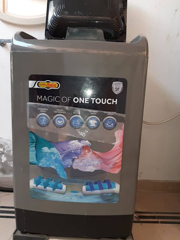 super asia washing machine auto 2 month use like new 6