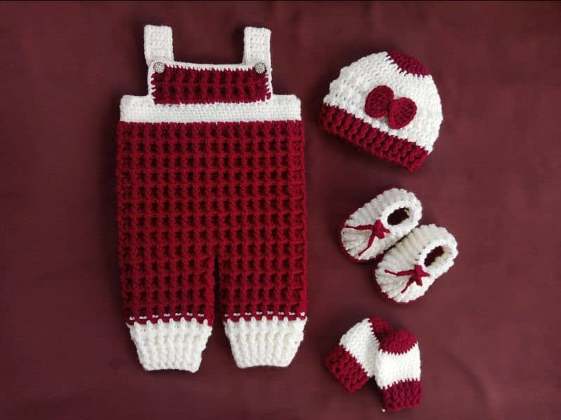 Crochet Baby Romper Set 0