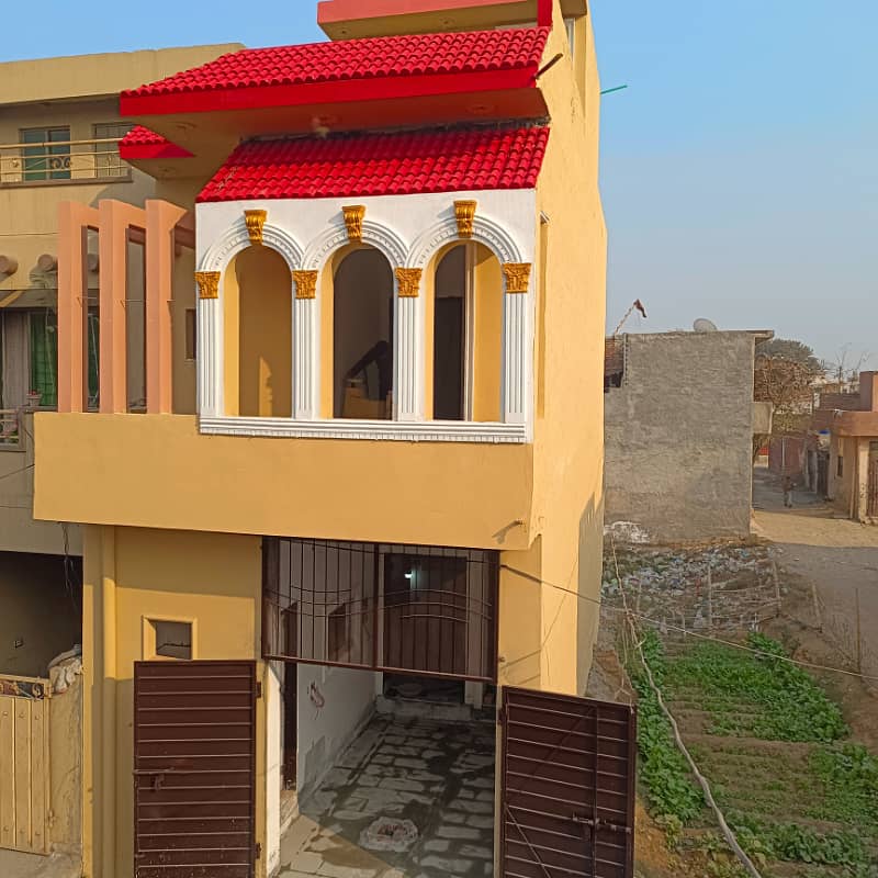 3 Marla 2 Storey New Modern Designing House For Sale In Al Noor Park Society Gas And Electricity Available 0