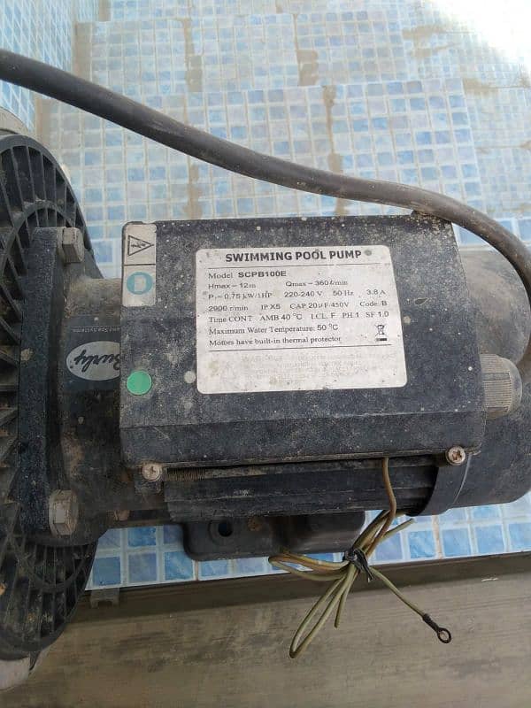 Swimming pool Pump SCPB 100 E .  P : 75 kW / 1HP . 2