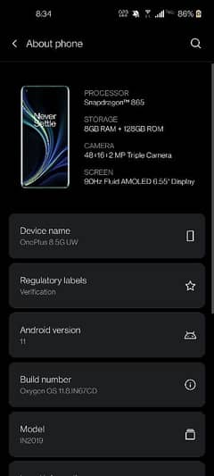 ONEPLUS 8 5G UW