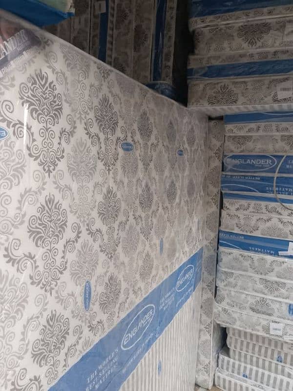 new single bed hash wood with mattress available 9