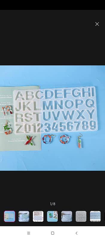 alphabetic resin mould 0