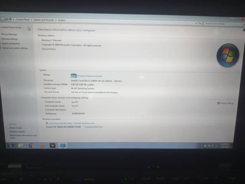 Lenovo Thinkpad i5 2nd gen 1