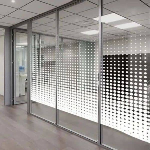 Frosting, glasspaper, window blind, Aluminium partition 4