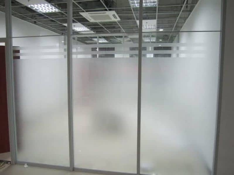 Frosting, glasspaper, window blind, Aluminium partition 7