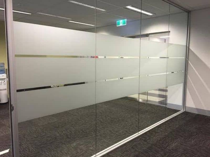 Frosting, glasspaper, window blind, Aluminium partition 14