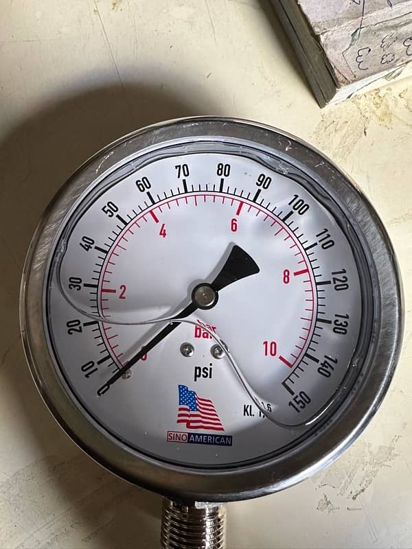 pressure gauge 0