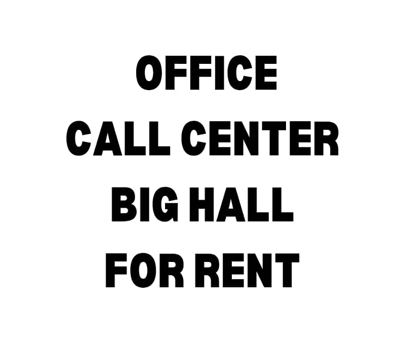 space for office,call center,hall available for rent 1