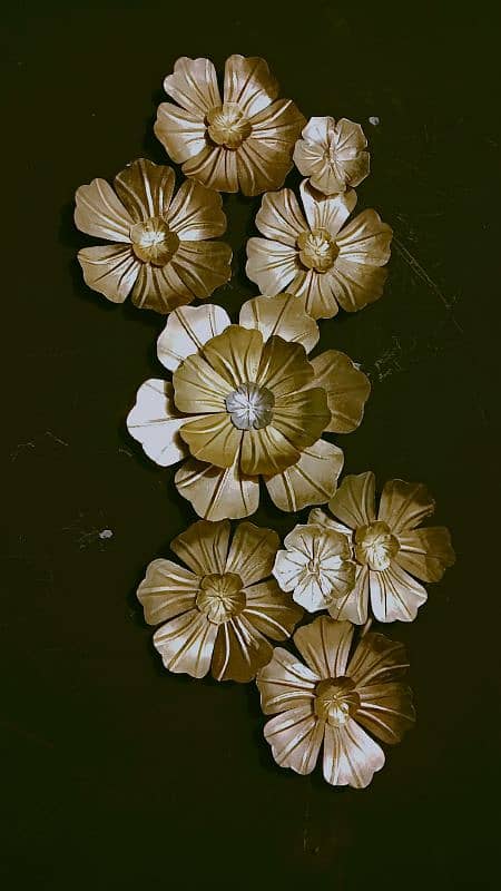 Wall hanging Metal flowers 4