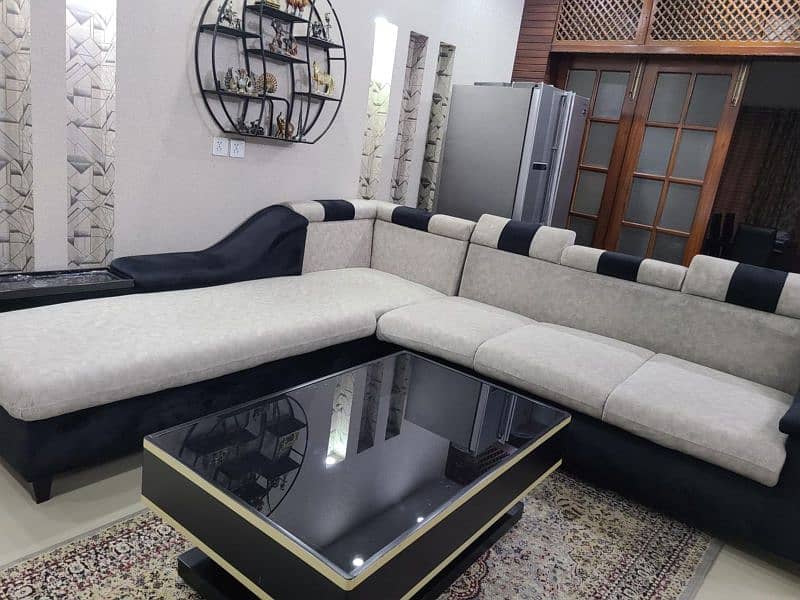 Slightly Used L Shaped Sofa set 3