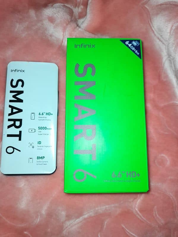 infinix smart 6 3 64 with box 10by10 fix price 2