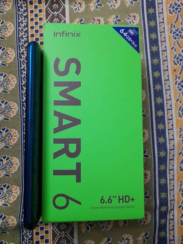 infinix smart 6 3 64 with box 10by10 fix price 4