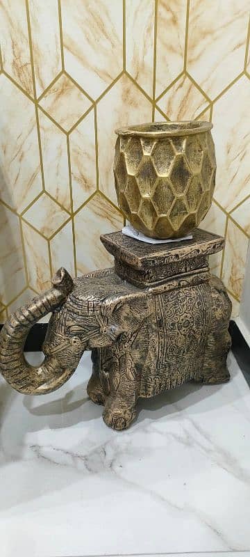 elephant stand for planter decoration pair5000/- 1