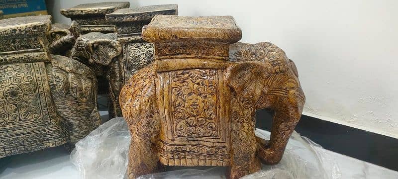 elephant stand for planter decoration pair5000/- 2