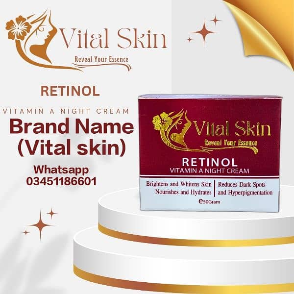 Vital Skin Retinol Night Cream Reveal ( Bulk available for reseller ) 0