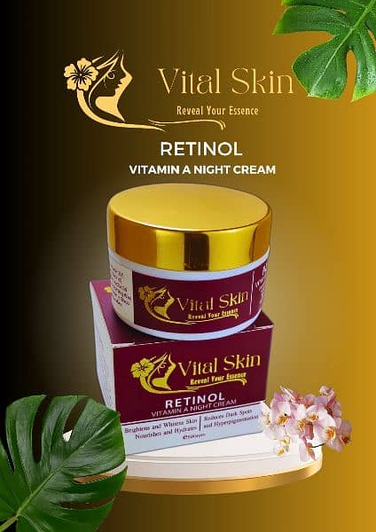 Vital Skin Retinol Night Cream Reveal ( Bulk available for reseller ) 1