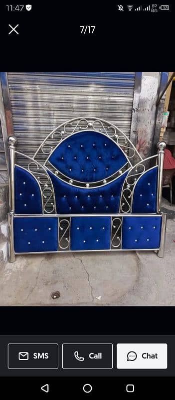 New Stainless Steel Double Bed With Argun Welding And Non Magnet Steel 5