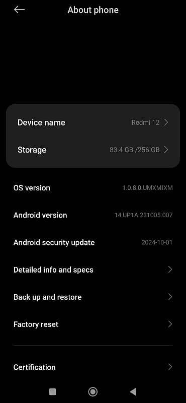 Redmi 12 8Gb RAM 256 ROM 2