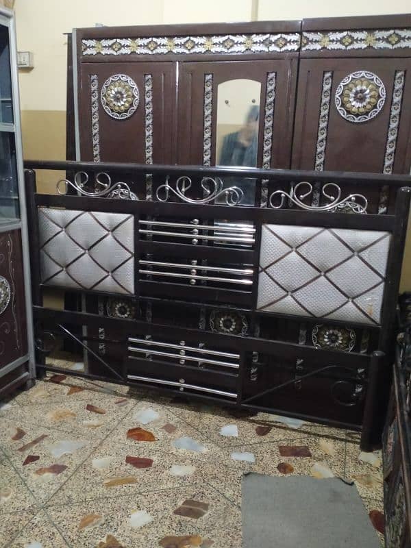 iron bedroom set without mattress in lalukhet 03112332537 1