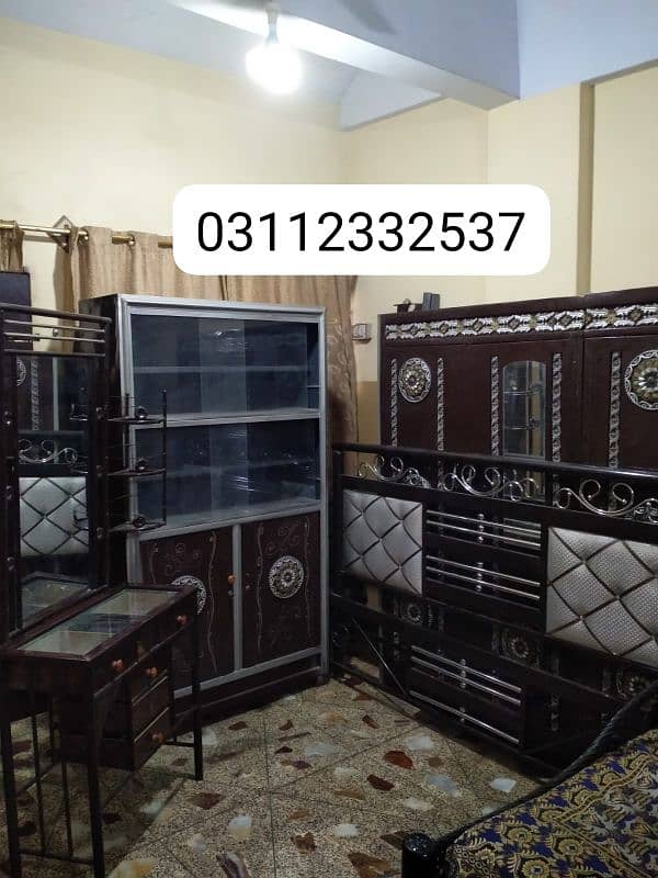 iron bedroom set without mattress in lalukhet 03112332537 14