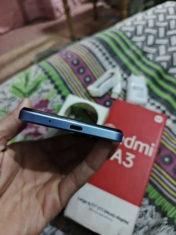 redmi a3 full box 3 month use 4/128 1