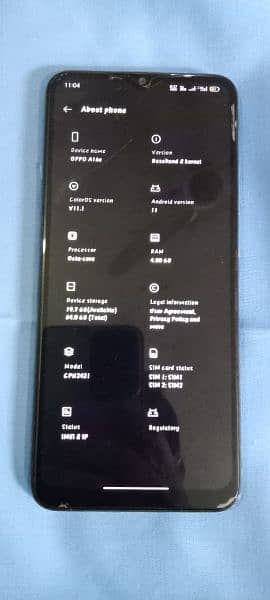 oppo a16e|64gb storage|4gb ram|original charger and box kami ho skti h 2