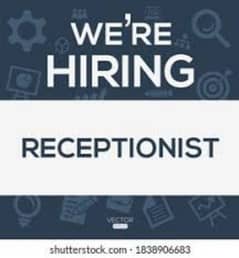 Urgent Receptionist Required Female