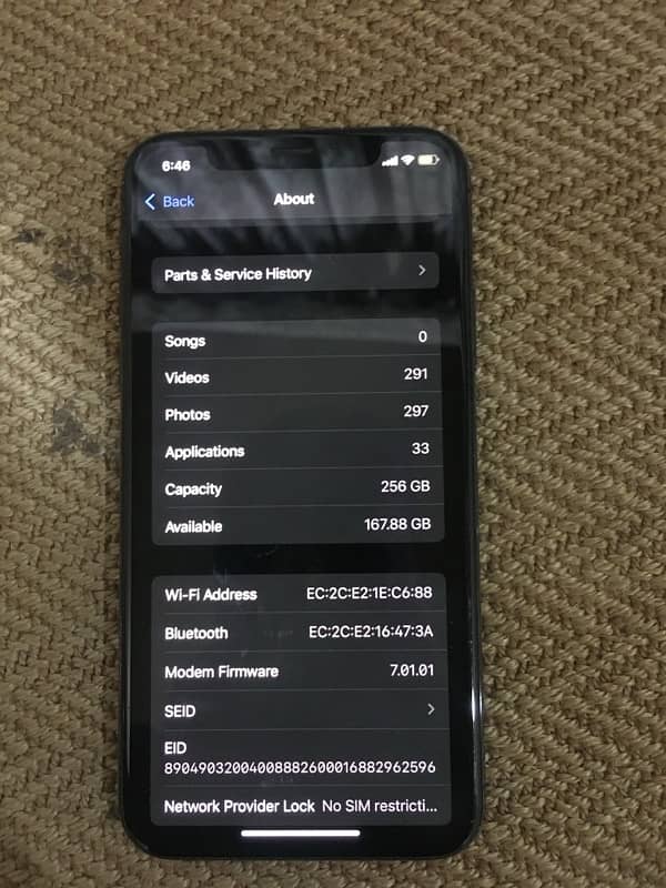 iPhone XS doul pta 256 GB 3