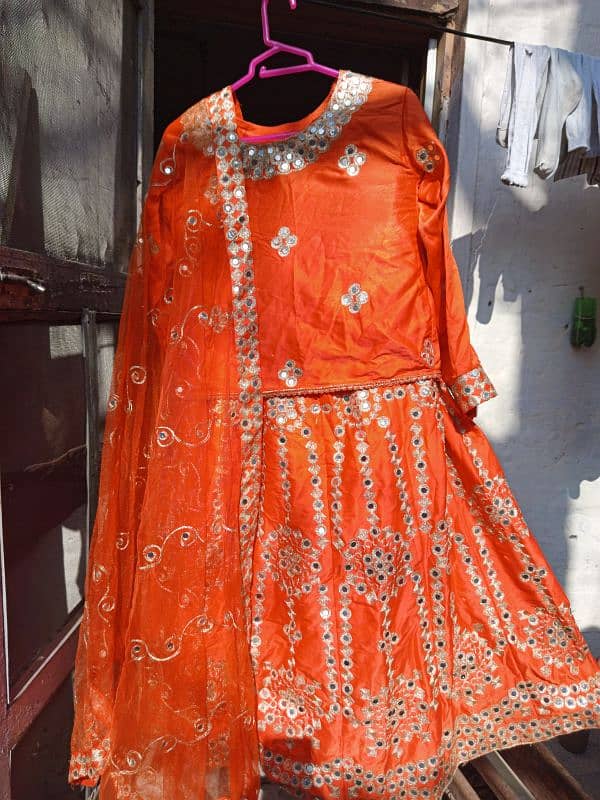 3 piece mehndi lehnga 5