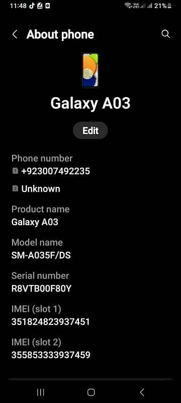 SAMSUNG A03 3