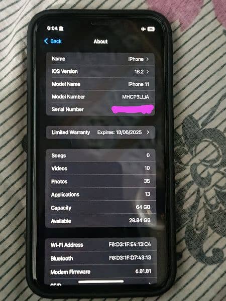 IPHONE 11 NON PTA 100% HEALTH 9