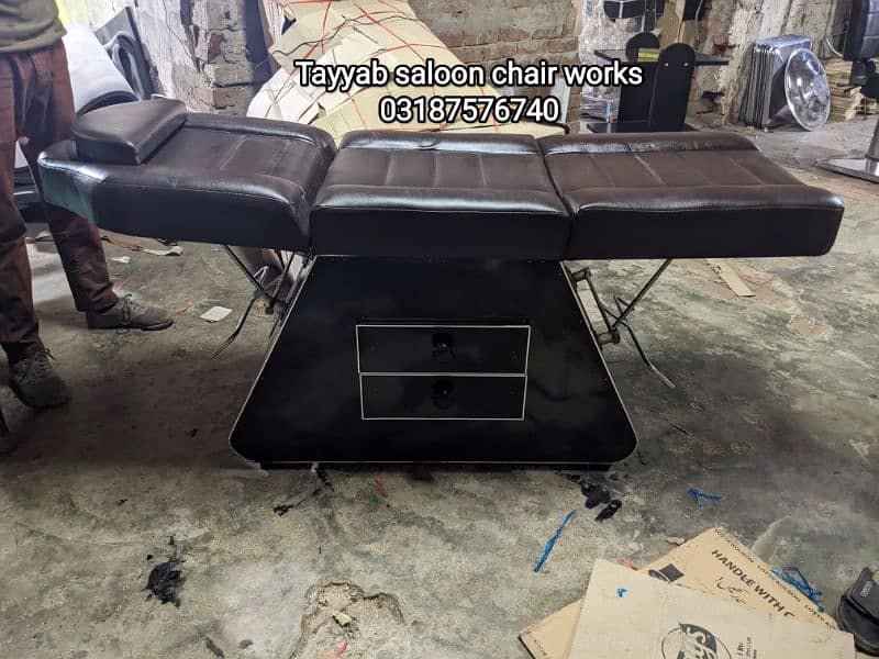 Facial Bed/ParlourChair/Hair Wash Unit/Pedicure/Salon Chair/Trolley 8