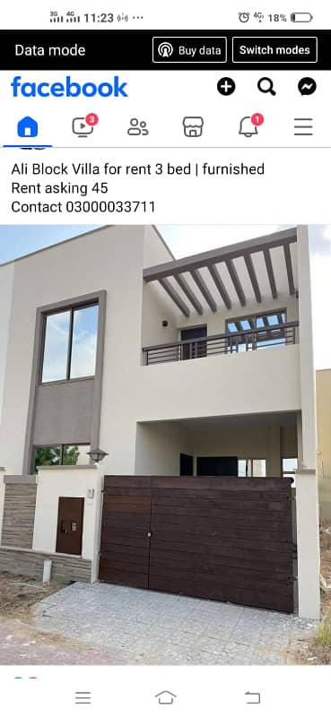 Precinct 12 Ali block street 69 fully furnished villa available for rent 03135549217 0