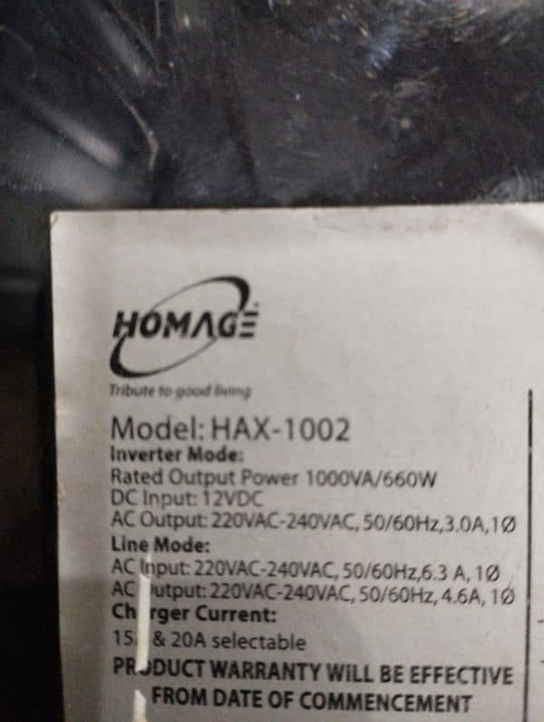 Homage Hexa inverter Hex-1004, Homage axiom inverter Hax-1002 5