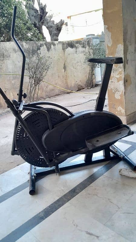 Elliptical cycle exercise machine treadmill runner gym Air bike 0