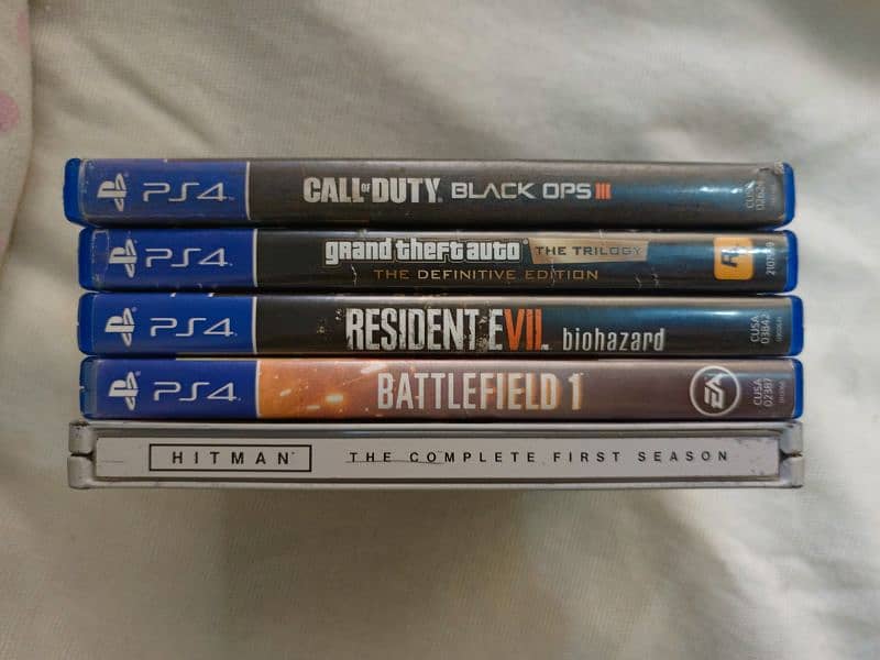 PS4 Games all working, 5 titles 0