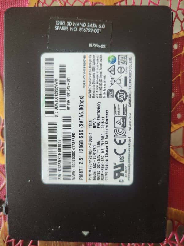 SSD Hard Drive 128 GB - Samsung 1