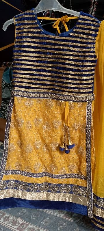 fully net maksi and kid net lehnga chiffon 3pc dress ada work 1