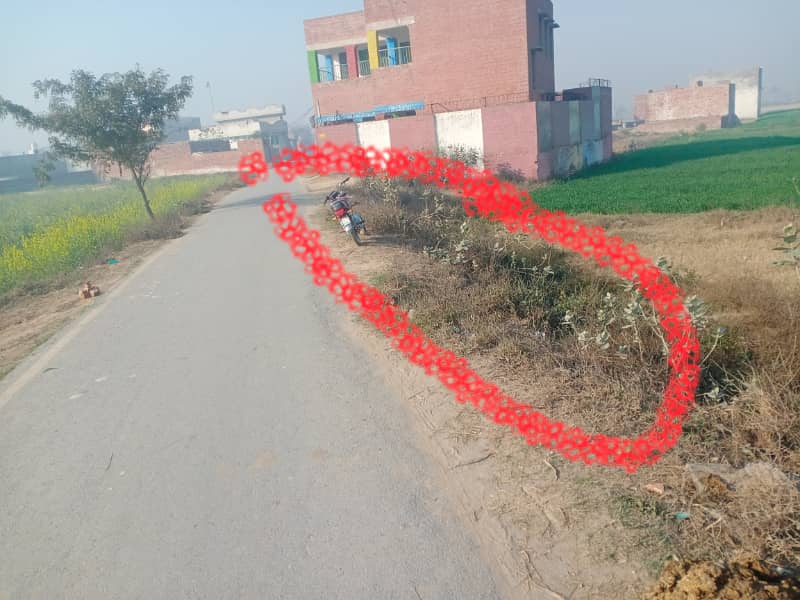 4.5 Marla commercial Plot front 40ft kahna nau near ferozpur road and new defence road Lahore 1