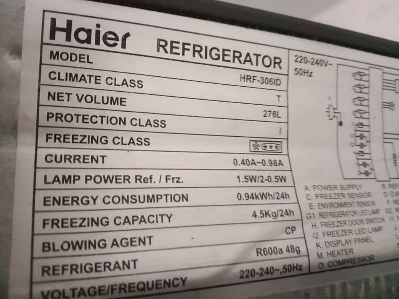 haier ki mid size fridge invertor digital 6