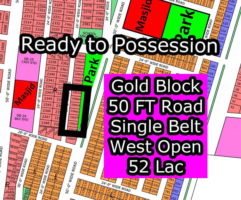 R - (Single Belt + Gold Block) North Town Residency Phase - 01 (Surjani) 0