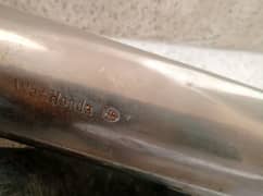 Honda 125 chrome silencer