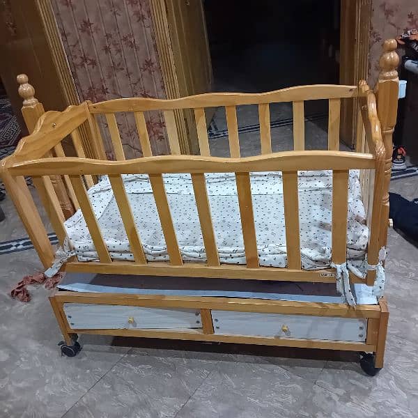 wooden Baby cot 1