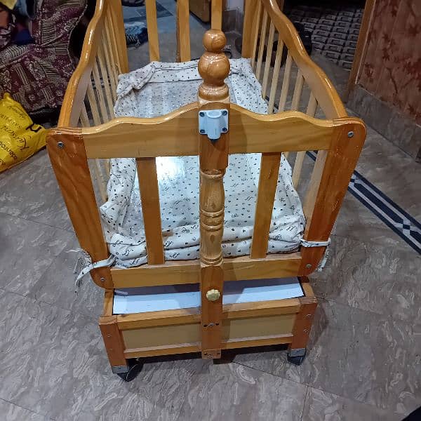 wooden Baby cot 2